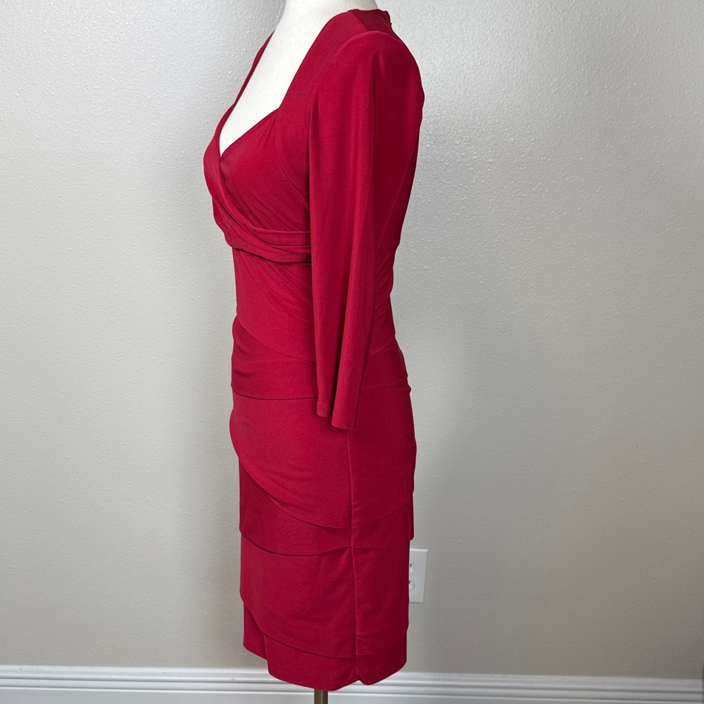 WHBM Slimming Bandage Sheath Dress 4 Red Shaping Sweetheart Valentine Femme NEW - Picture 5 of 17